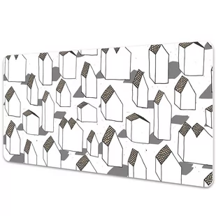 Podkładka na biurko z nadrukiem Rysowane domy 90x45 cm - Podkładki na biurko Podkładka na biurko z nadrukiem Rysowane domy 90x45 cm - Podkładki na biurko - miniaturka - grafika 1