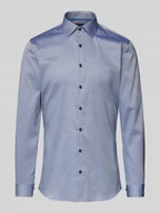 Koszule męskie - Koszula biznesowa o kroju super slim fit z fakturowanym wzorem model ‘New York’ - miniaturka - grafika 1