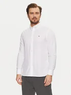 Koszule męskie - Tommy Hilfiger Koszula Flex Dobby MW0MW37578 Biały Slim Fit - miniaturka - grafika 1