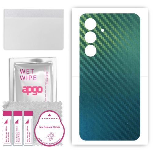 folia naklejka skórka strukturalna na TYŁ do Samsung Galaxy M35 - Carbon Kameleon CAKA1 - apgo SKINS