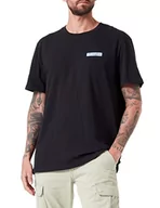 Koszulki męskie - Wrangler Męski t-shirt z logo, czarny kolor, rozm. XL, Faded Black, XL - miniaturka - grafika 1