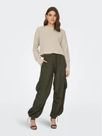 Swetry damskie - ONLY Sweter Malavi 15284453 Beżowy Regular Fit - miniaturka - grafika 1