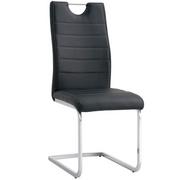 Krzesła - Krzesło tapicerowane C-946 czarne - miniaturka - grafika 1