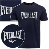 Koszulki męskie - Everlast Koszulka Męska T-shirt Bawełniana Granat Logo 290J86 Rozmiar M - miniaturka - grafika 1