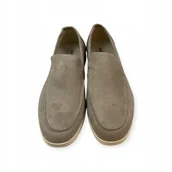 Mokasyny męskie - Mokasyny męskie zamszowe Old Money 39 - miniaturka - grafika 1