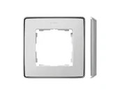 Klawisze i ramki - Kontakt Simon Ramka 1-krotna SIMON 82 Detail SELECT metal - biały/aluminium - miniaturka - grafika 1