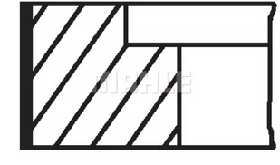 Zestaw pierścieni tłokowych Mahle 030 48 N1 - Silnik - akcesoria - miniaturka - grafika 1
