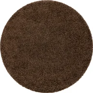Dywany - Dywan SOFFI koło shaggy 5cm brązowy koło 100 cm - miniaturka - grafika 1