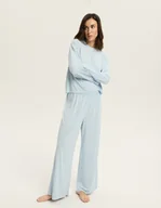 Spodnie damskie - Spodnie damskie Ruth Esotiq jasno-niebieski - M - miniaturka - grafika 1