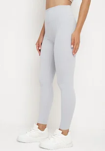 Jasnoniebieskie Legginsy z Wysokim Stanem Parefia - Legginsy - miniaturka - grafika 1