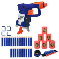 Zabawki militarne - Wyrzutnia Nerf N-Strike Jolt A0707 + 20 strzałek + opaska + cele - miniaturka - grafika 1