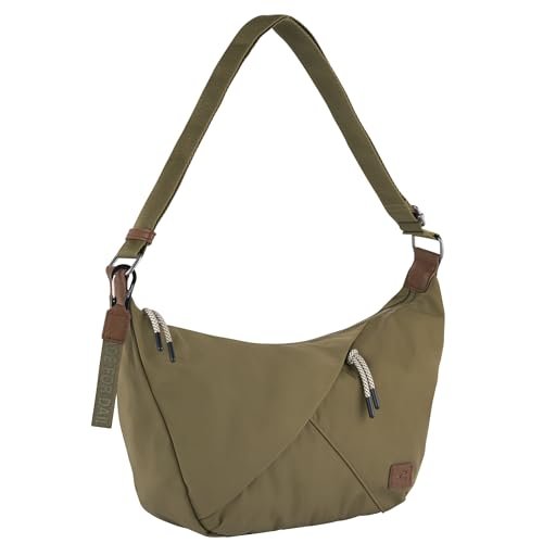 camel active Aurum Hobo Bag damska torba na ramię, duża, zielony, L, Nowoczesny