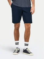 Spodenki męskie - Only & Sons Szorty materiałowe Skal 22034682 Granatowy Slim Fit - miniaturka - grafika 1