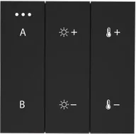 Lampy pozostałe - Panel sterujący Bluetooth AZ5209 na baterie czarny - miniaturka - grafika 1