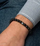 Bransolety męskie - Bransoletka męska z naturalnych kamieni - miniaturka - grafika 1