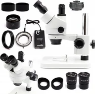 Mikroskopy i lupy - Mikroskop Stereoskopowy Trinokularowy Obiektyw 0,5X Ochronny Soczewki - miniaturka - grafika 1