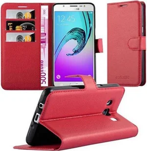 Etui ochronne Cadorabo do Samsung Galaxy J5 2016 w kolorze czerwonym etui na telefon komórkowy z magnetycznym zamknięciem - Etui i futerały do telefonów - miniaturka - grafika 1