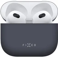 Akcesoria do słuchawek - Apple FIXED ultracienkie etui silikonowe Silky do Airpods 3 FIXSIL 816 BL niebieskie - miniaturka - grafika 1