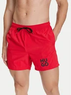 Kąpielówki męskie - HUGO Szorty kąpielowe Paolo 50545464 Czerwony Regular Fit - miniaturka - grafika 1