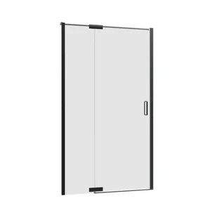 Sensea Drzwi prysznicowe uchylne Neo czarne 120x200 cm - Ścianki i drzwi prysznicowe - miniaturka - grafika 1