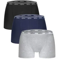 Majtki męskie - Bokserki męskie bawełniane (3pak) z elastycznym zewnętrznym pasem 3.95 Exes - miniaturka - grafika 1