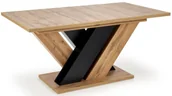 Stoły - Rozkładany stół do salonu dąb wtoan + czarny - Plyx - miniaturka - grafika 1