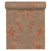 Tapety - Tapeta Ornament Metropolitan Stories 391192 pomarańczowo-złota winylowa na flizelinie - miniaturka - grafika 1