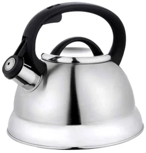Tradycyjny srebrny czajnik z gwizdkiem 2,3L W3-C94 - Czajniki na gaz - miniaturka - grafika 1
