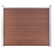 Ogrodzenia - vidaxl Panel ogrodzeniowy z WPC, 180x146 cm, brązowy! 148980 - miniaturka - grafika 1