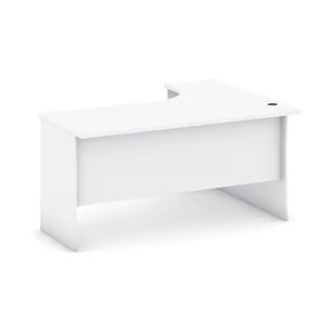 B2B Partner Biurko ergonomiczne lewe, biały 437433 - Biurka - miniaturka - grafika 1