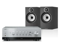 Zestawy stereo - Yamaha R-N800A (srebrny) + 606 S3 (czarny) - miniaturka - grafika 1