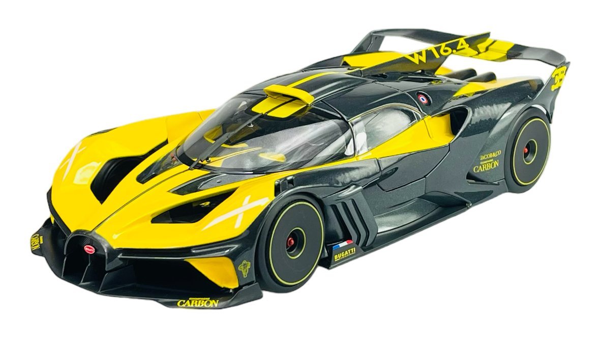 BBURAGO BUGATTI BOLIDE W16.4 ŻÓŁTY 1:18 11047