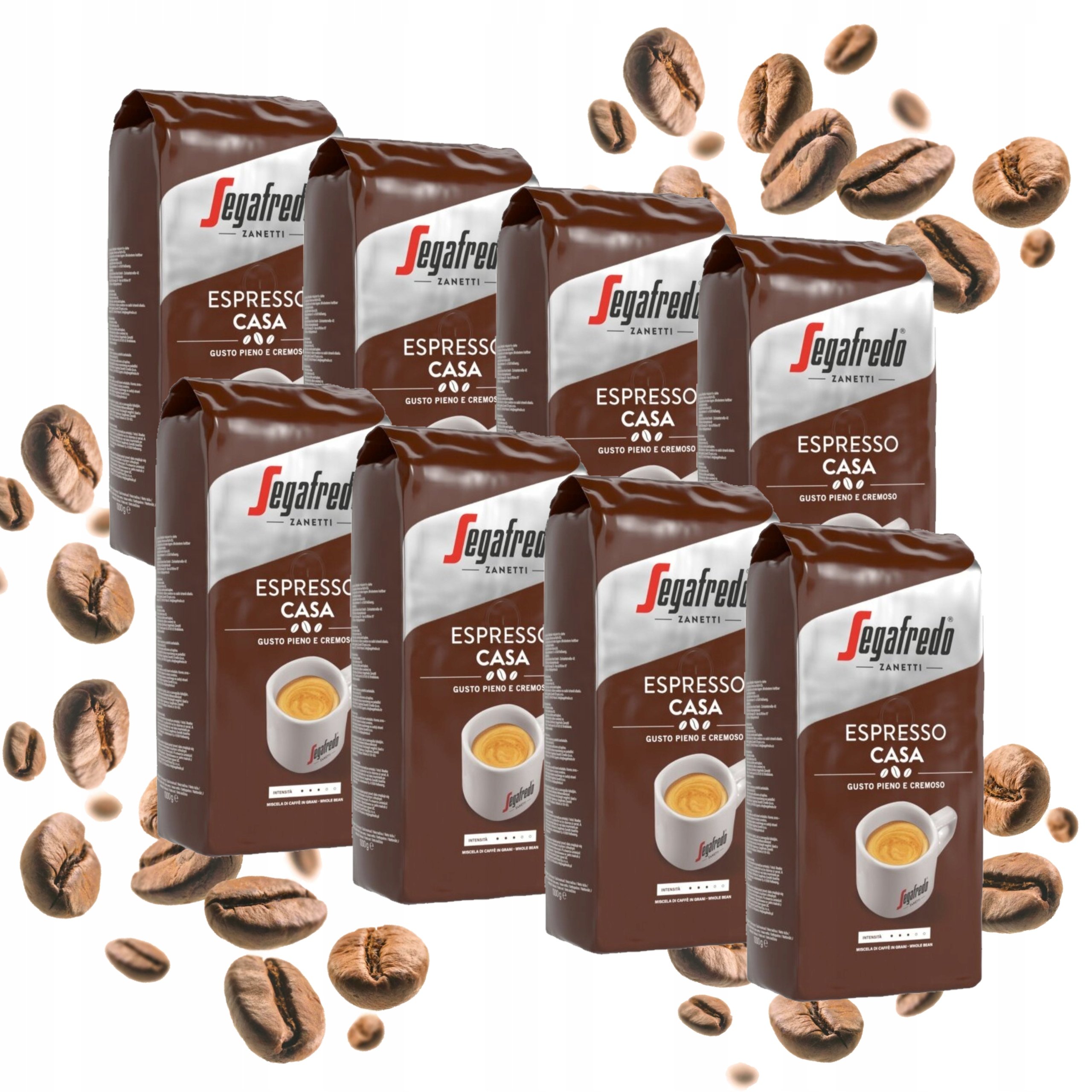 Kawa ziarnista Segafredo Espresso Casa 50% Arabika, 50% Robusta 8x1kg