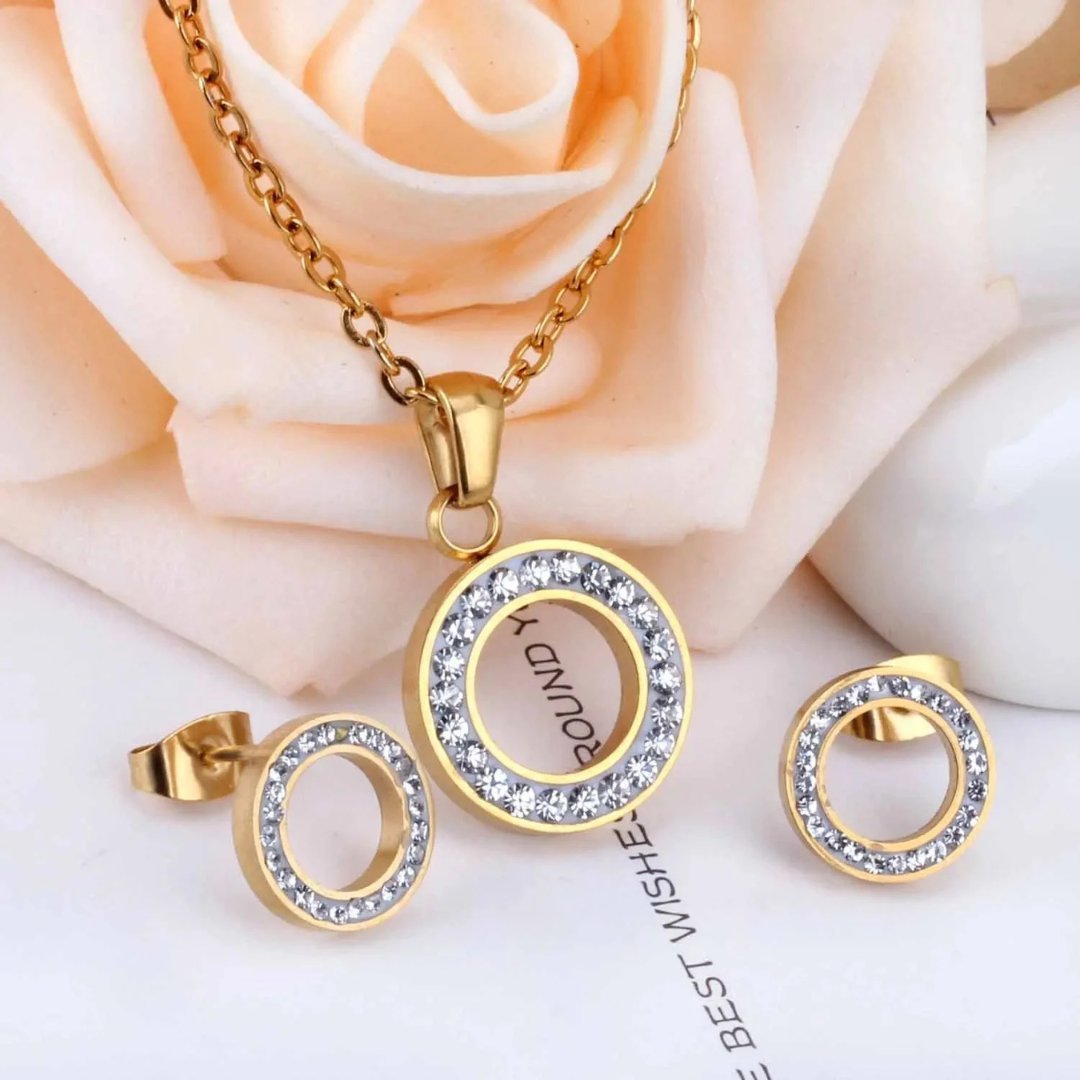 Komplet 3 częściowy Lumi Circle Gold