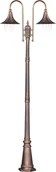 Lampy ogrodowe - Kaja ALFRED OLSZEWSKI Wysoka zewnętrzna lampa stojąca K-8127 czarna/złota z serii BOSTON - miniaturka - grafika 1