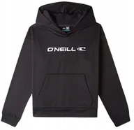 Bluzy dla dziewczynek - O'NEILL CZARNA BLUZA DZIECIĘCA Z KAPTUREM I NADRUKIEM LOGO 128 KYB - miniaturka - grafika 1