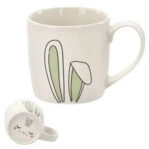 Kubek dla dzieci CERAMICZNY zające uszy MIŁY 270 ml - Kubki dla dzieci - miniaturka - grafika 1