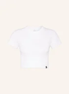 Koszulki i topy damskie - Under Armour Krótka Koszulka Ua Rival weiss - UNDER ARMOUR - miniaturka - grafika 1