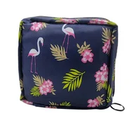 Kosmetyczki, organizery i kuferki - Kosmetyczka Saszetka Damska Mini Na Podpaski Leki Kosmetyki Etui Flaming - miniaturka - grafika 1