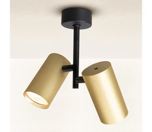 Brilagi - Oświetlenie punktowe SELE VERTICAL 2xGU10/30W/230V czarny/złoty - Lampy sufitowe - miniaturka - grafika 1