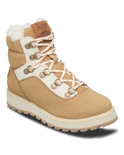 Roxy Damskie sztyblety Bradie White/TAN, 40 EU, Biały tan, 40 EU