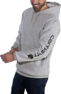 Bluzy męskie - Carhartt Bluza Carhartt Midweight Signature Logo Grey - miniaturka - grafika 1