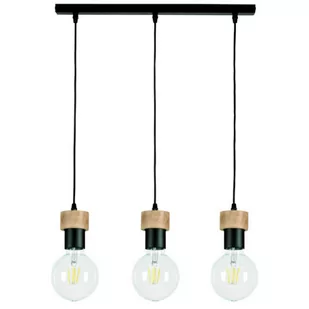 Britop Loftowa LAMPA wisząca CLARTE 3271304 metalowa OPRAWA zwis na listwie drewno czarny - Lampy sufitowe - miniaturka - grafika 1