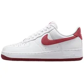 Trampki męskie - NIKE Air Force 1 '07, Męskie trampki, 40.5 EU, White Adobe Team Red Dragon Red, 40.5 EU - miniaturka - grafika 1