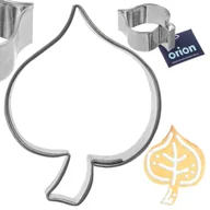 Formy do ciast - Wykrawacz do ciastek stalowy liść 4 cm - miniaturka - grafika 1