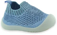 Buty dla chłopców - Niechodki dziecięce buciki niemowlęce Befado 002P050 Niebieskie - miniaturka - grafika 1