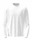 Bluzy męskie - Bluza męska z długim rękawem Stedman ST4300 White DUŻY ROZMIAR 5XL - miniaturka - grafika 1