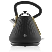 Czajniki elektryczne - Swan Gatsby SK14080BLKN Czarny - miniaturka - grafika 1
