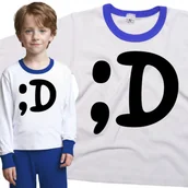 Piżamy dla dziewczynek - Piżama dziecięca Emotikon Uśmiech Zabawny Żart 98/104 - VoloDonum - miniaturka - grafika 1