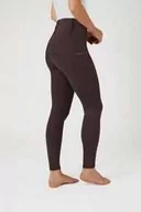 Bryczesy - Horze Legginsy jeździeckie damskie z wysokim stanem LUCINDA - french roast dark brown - miniaturka - grafika 1